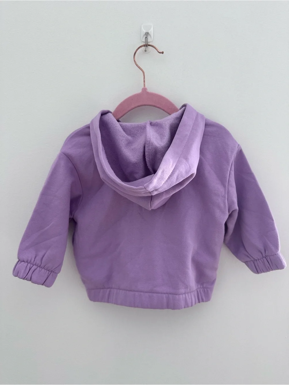 Old Navy Lilac Baby Girl Zip-Up Hoodie Size 12-18 Months